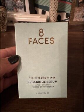8 Faces Brilliance Serum Lotus Vitamin C Phytoxome Retail $108 New Full Sz 1 Oz